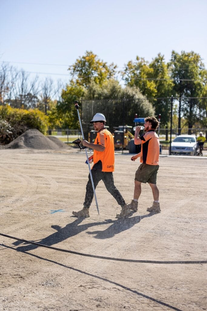 Civil construction services for site preparation